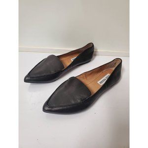 Steve Madden Women's Belamour Black Loafer Flat 5M